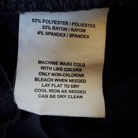 SAG Harbor Black Petite Crop Pant. Size 6P - Picture 4 of 8